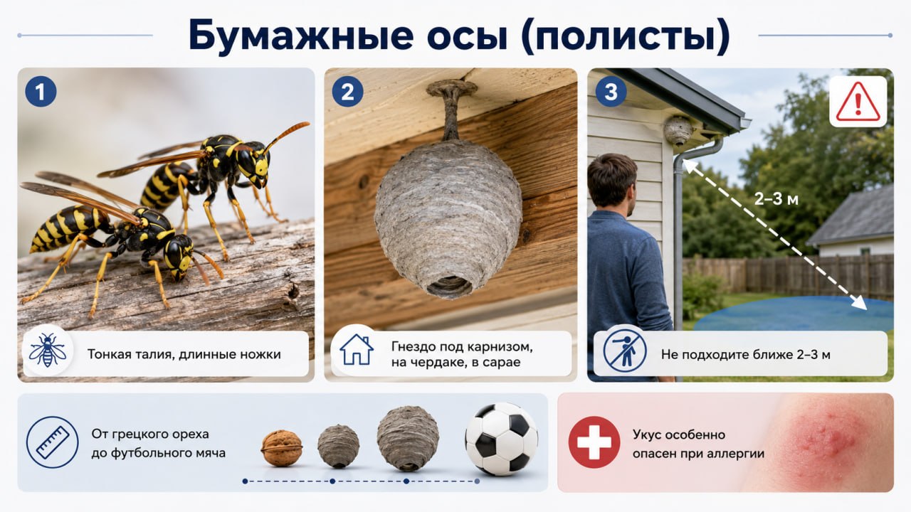 Бумажные осы (полисты)